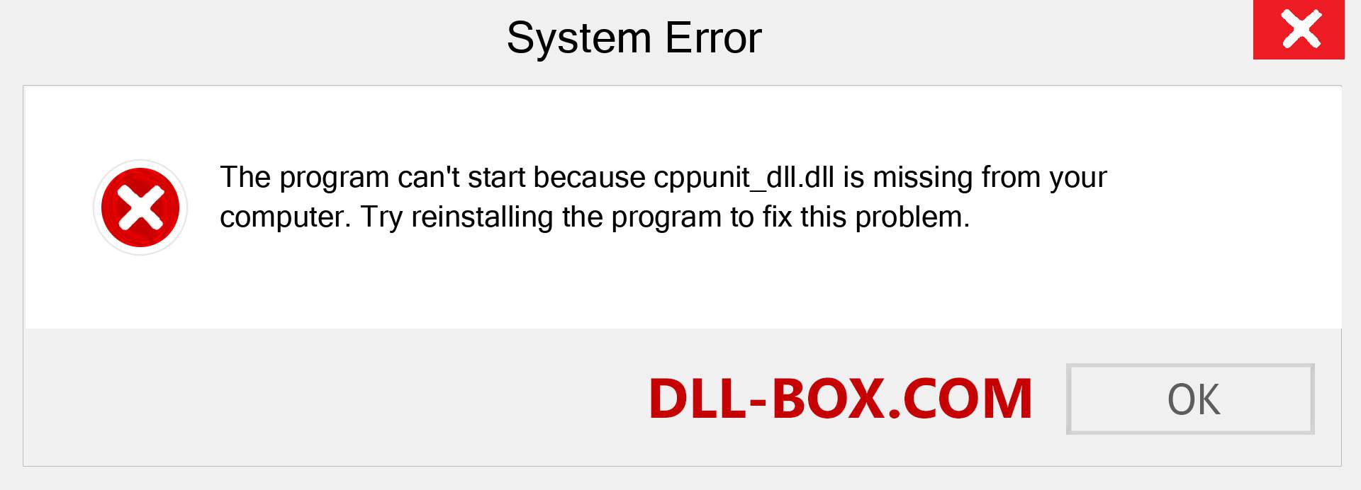  cppunit_dll.dll file is missing?. Download for Windows 7, 8, 10 - Fix  cppunit_dll dll Missing Error on Windows, photos, images